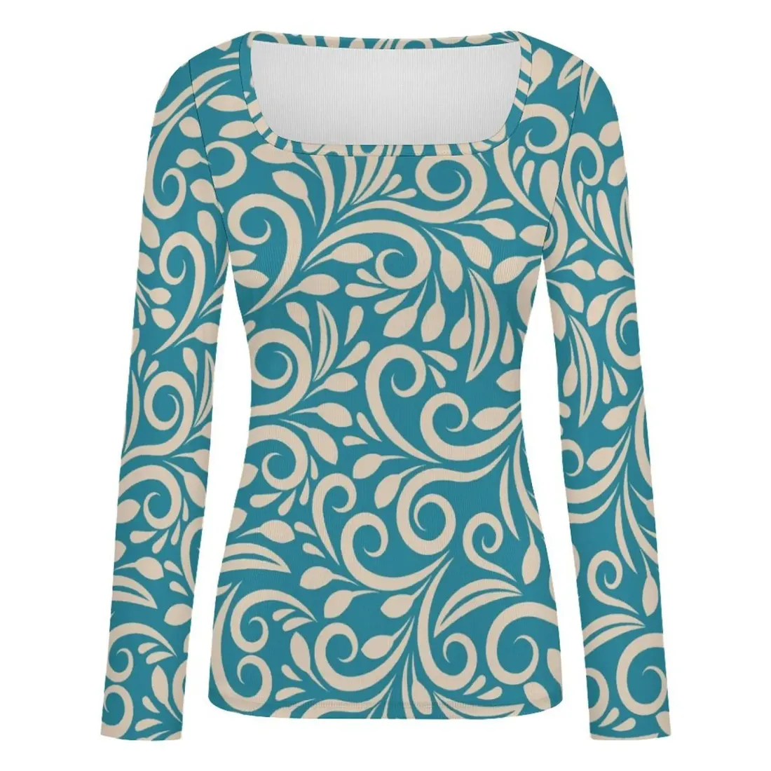 Women's Square Neck Long Sleeve Shirt — photo 4