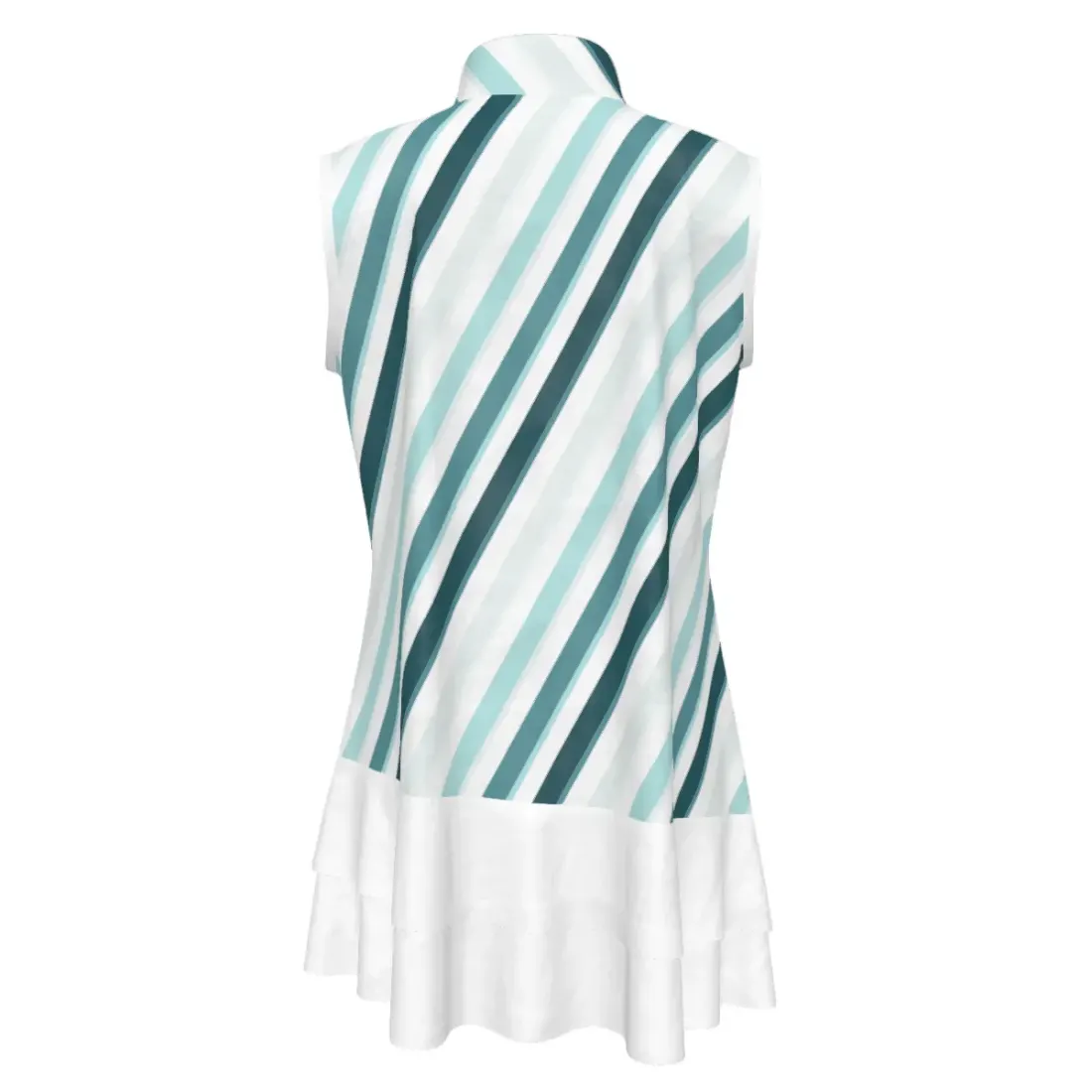 Women's Sleeveless Quarter Zip Ruffle Sports Dress — photo 3