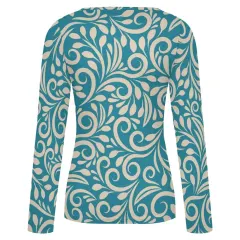 Women's Square Neck Long Sleeve Shirt thumbnail 5