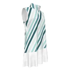 Women's Sleeveless Quarter Zip Ruffle Sports Dress thumbnail 4
