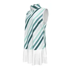 Women's Sleeveless Quarter Zip Ruffle Sports Dress thumbnail 5
