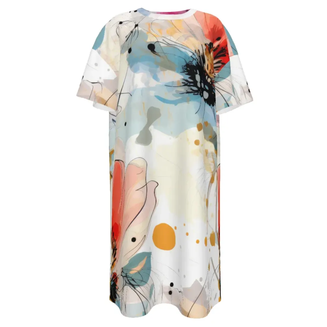 Women's All-Over Print T-Shirt Dress — photo 2