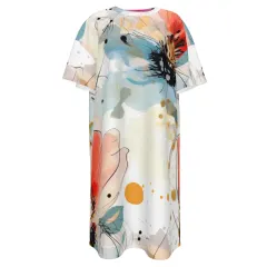 Women's All-Over Print T-Shirt Dress thumbnail 2