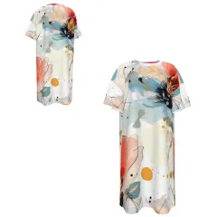 Women's All-Over Print T-Shirt Dress thumbnail 6