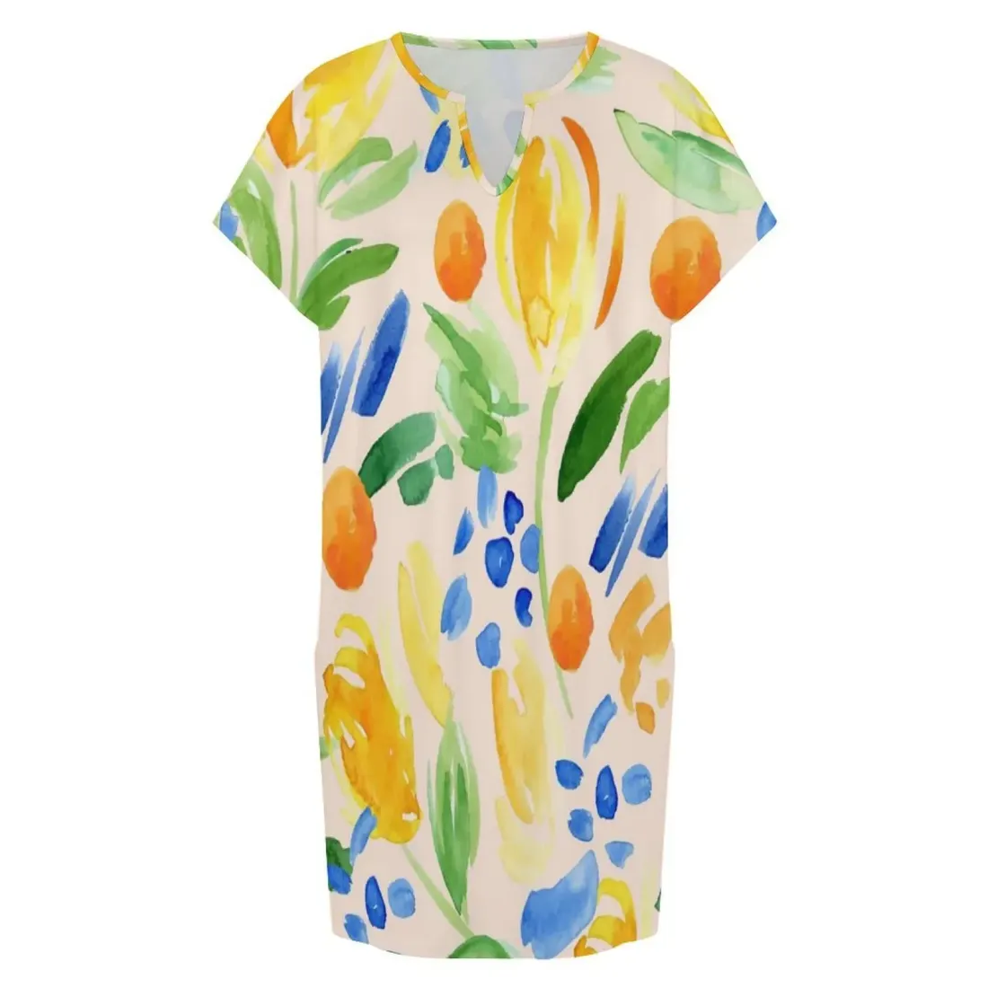 Women's Casual V-Neck Dress — photo 4