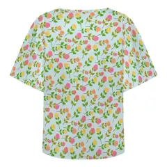 Women's V-Neck Cold Shoulder Flutter Sleeve Blouse thumbnail 5