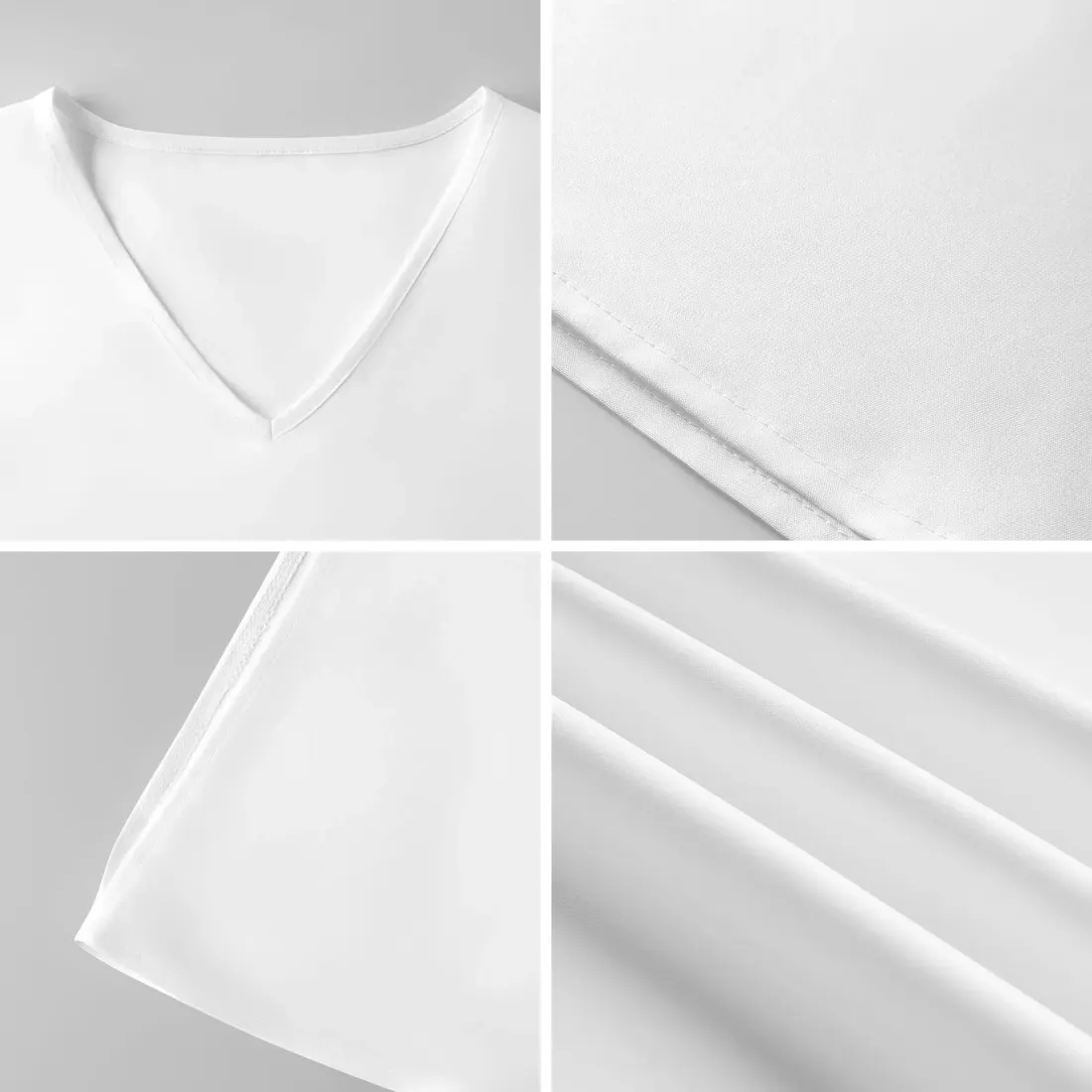 Women's V-Neck Cold Shoulder Flutter Sleeve Blouse — photo 6