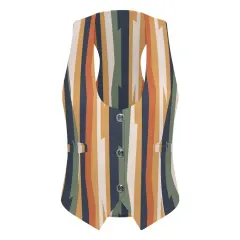 Women's Sleeveless Suit Vest with Buttons thumbnail 5