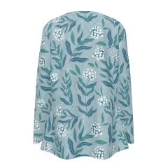 Women's Square Neck Top With Split Hem thumbnail 3
