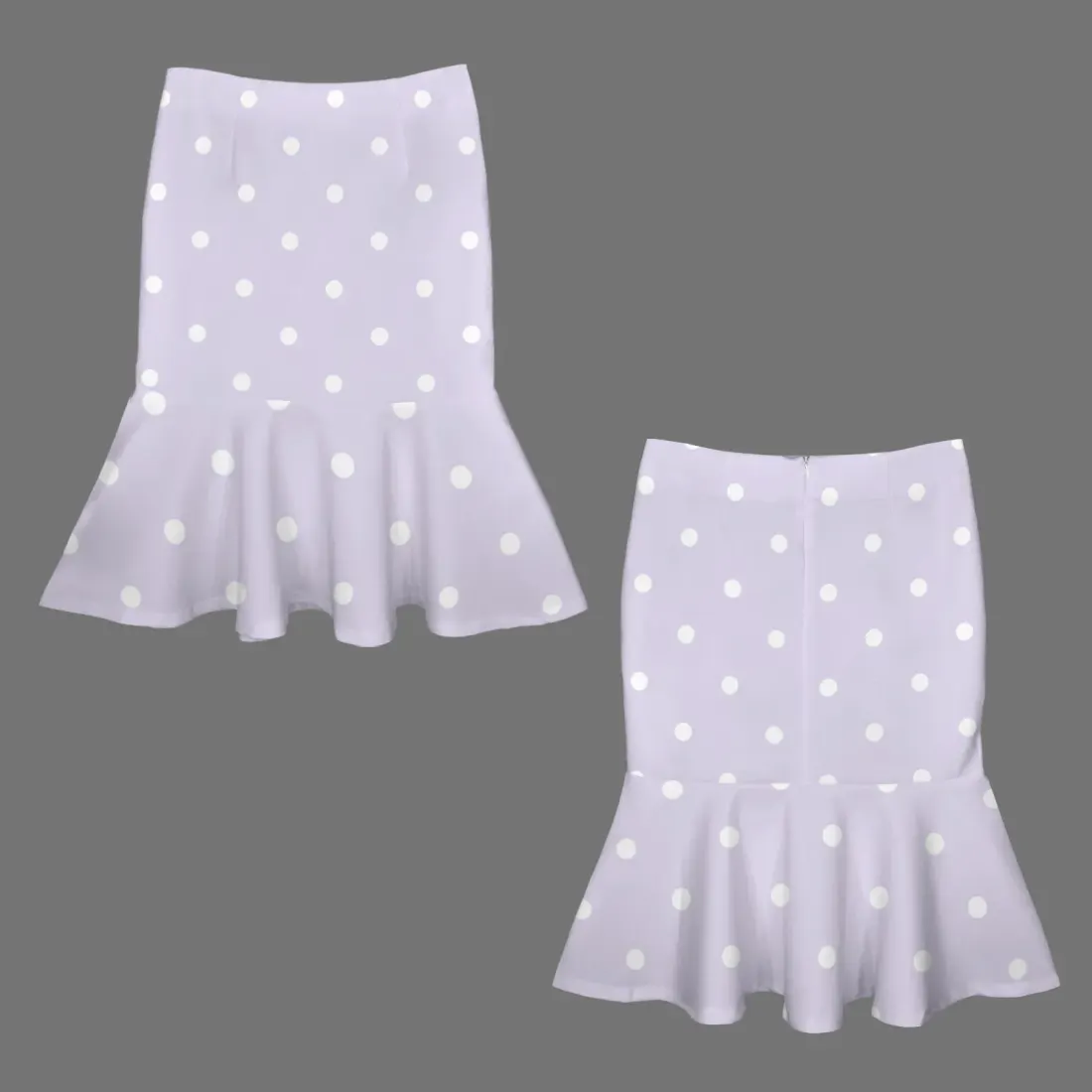 Women's High Waist Mermaid Hem Skirt — photo 4