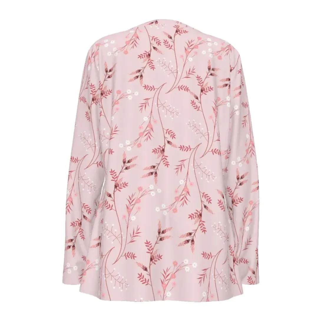 Women's Split Neck Button-Down Long Sleeve Top — photo 3