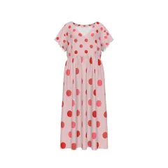 Women's Chiffon V-neck Short-Sleeved Loose Dress thumbnail 2