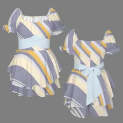 Women's Off Shoulder Ruffle Hem Dress thumbnail 4