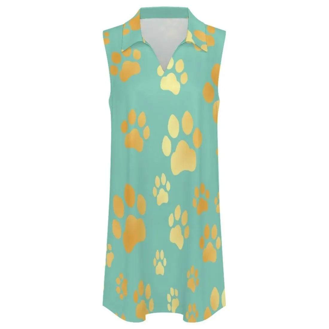 Women's V-neck Sleeveless Dress — photo 4