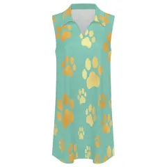 Women's V-neck Sleeveless Dress thumbnail 4