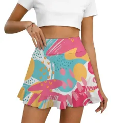 Women's Anti-Exposure Ruffled Yoga Skirt thumbnail 3