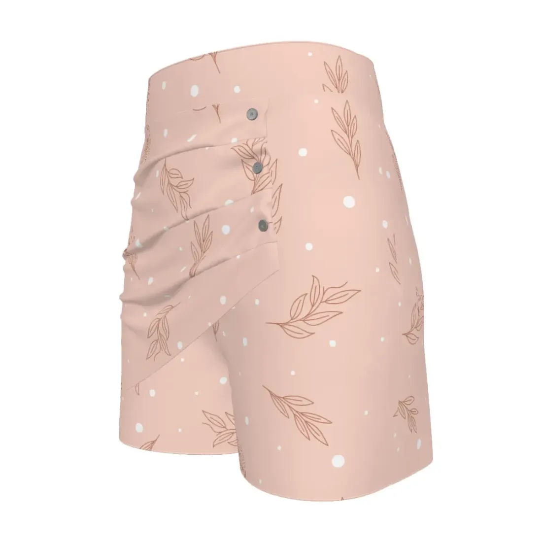 Women's High Waist Pleated Button Skort — photo 5