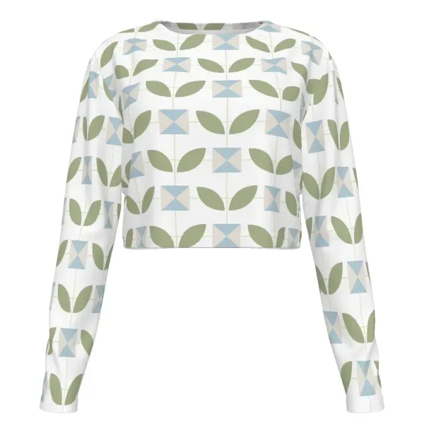 Women's Cropped Crew Neck Sun Protection Shirt
