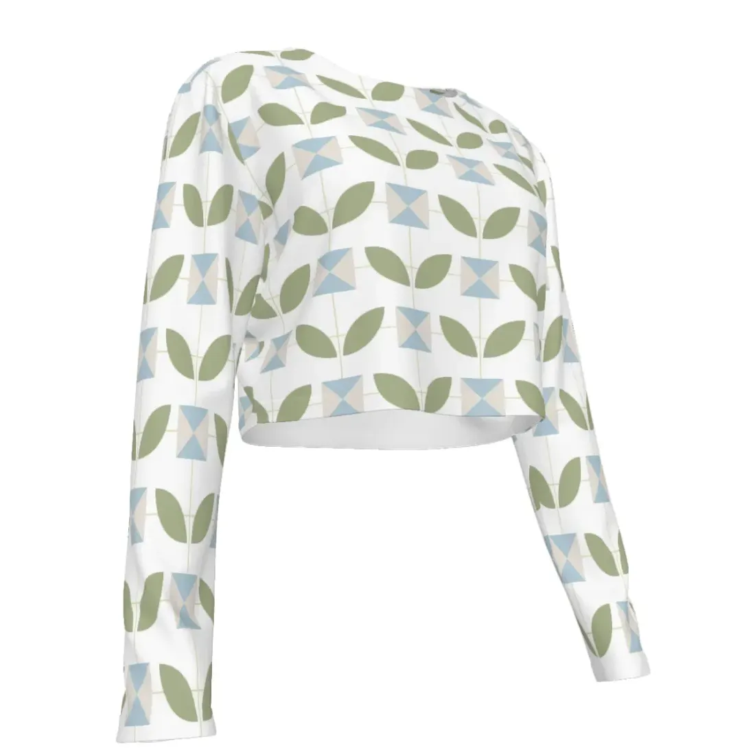 Women's Cropped Crew Neck Sun Protection Shirt — photo 4