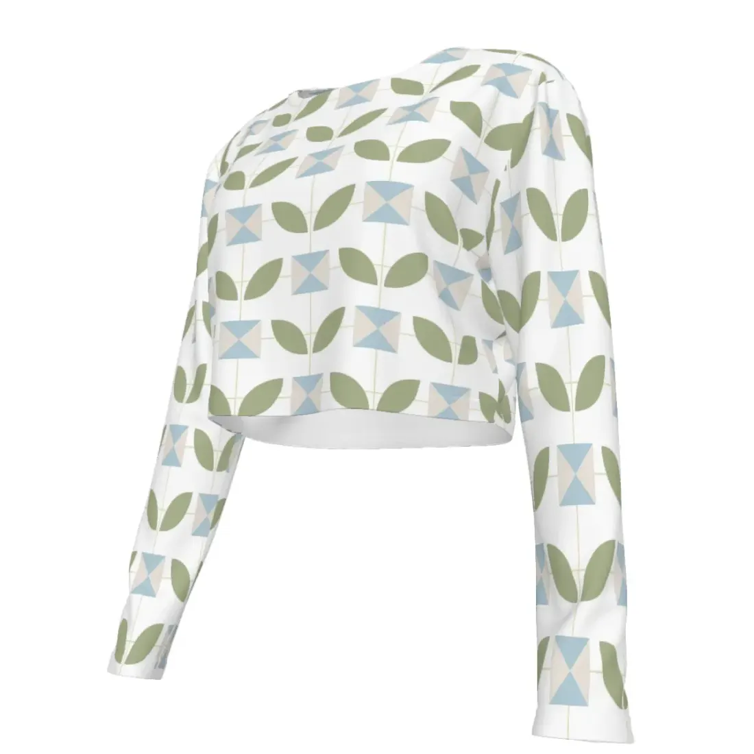 Women's Cropped Crew Neck Sun Protection Shirt — photo 5