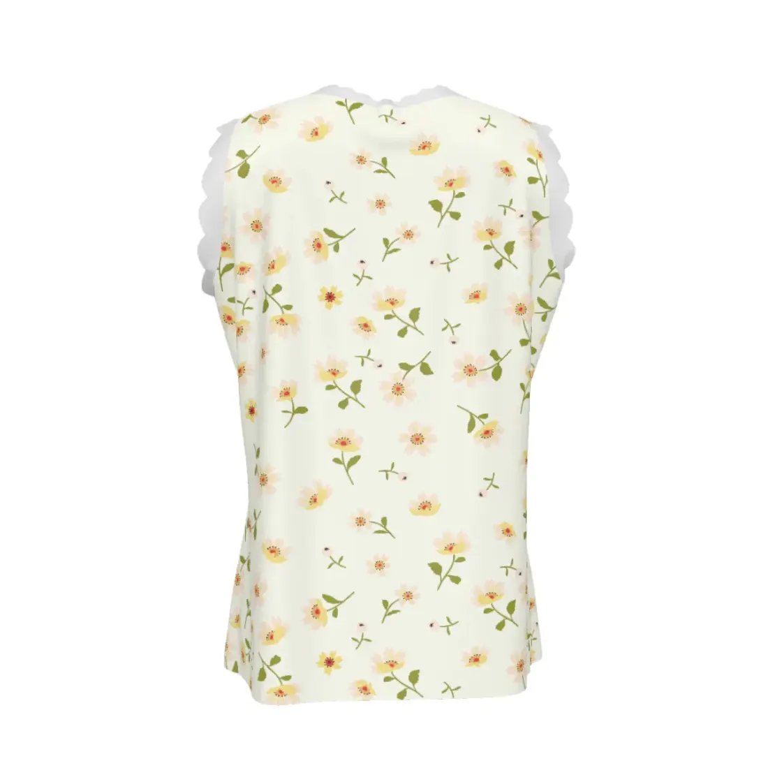 Women's Lace Trim V-Neck Tank Top — photo 3
