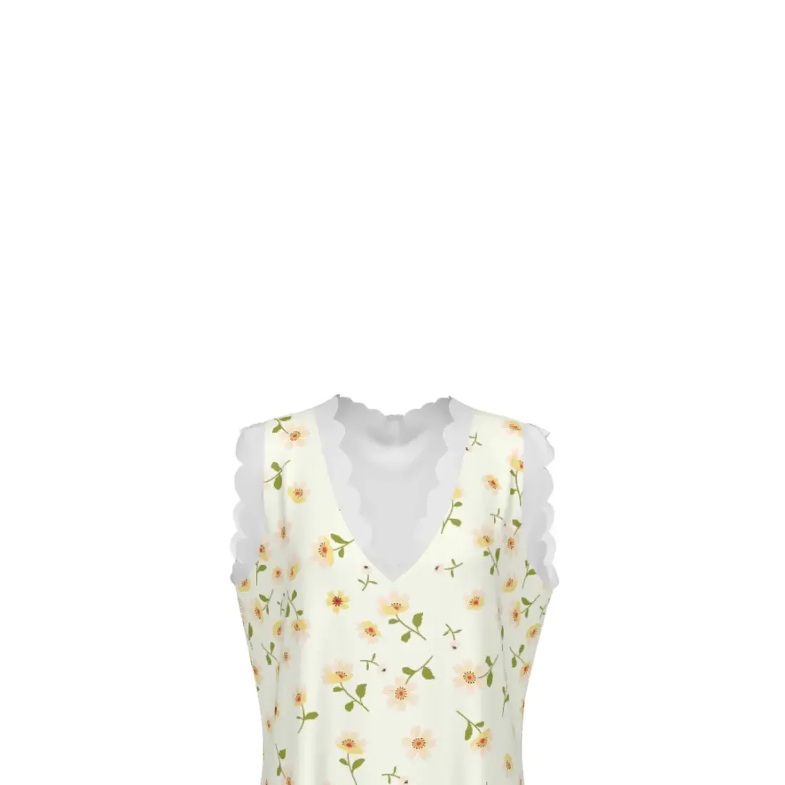 Women's Lace Trim V-Neck Tank Top — photo 6