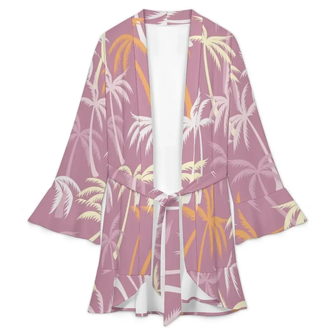Ruffle Long Sleeve Robe — photo 5
