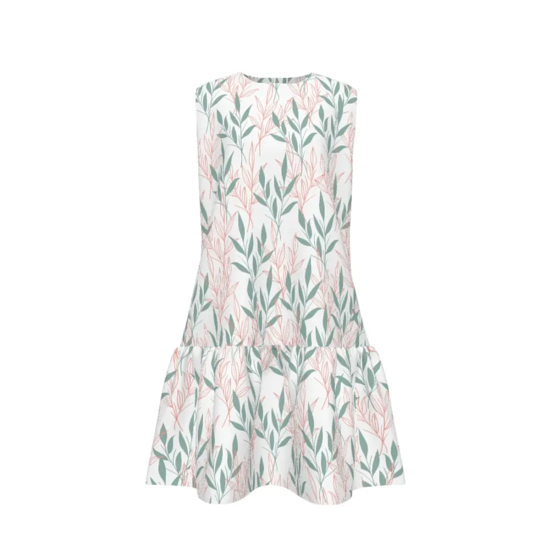 Women's Sleeveless Dress with Ruched Hem and Zipper — photo 2