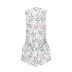 Women's Sleeveless Dress with Ruched Hem and Zipper thumbnail 3