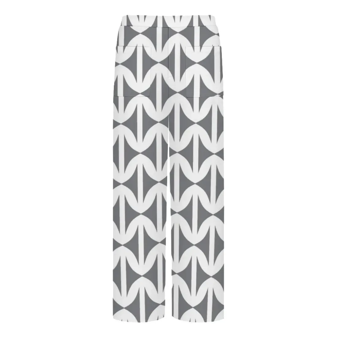 Women's Straight Wide-Leg Pants with Pockets — photo 3