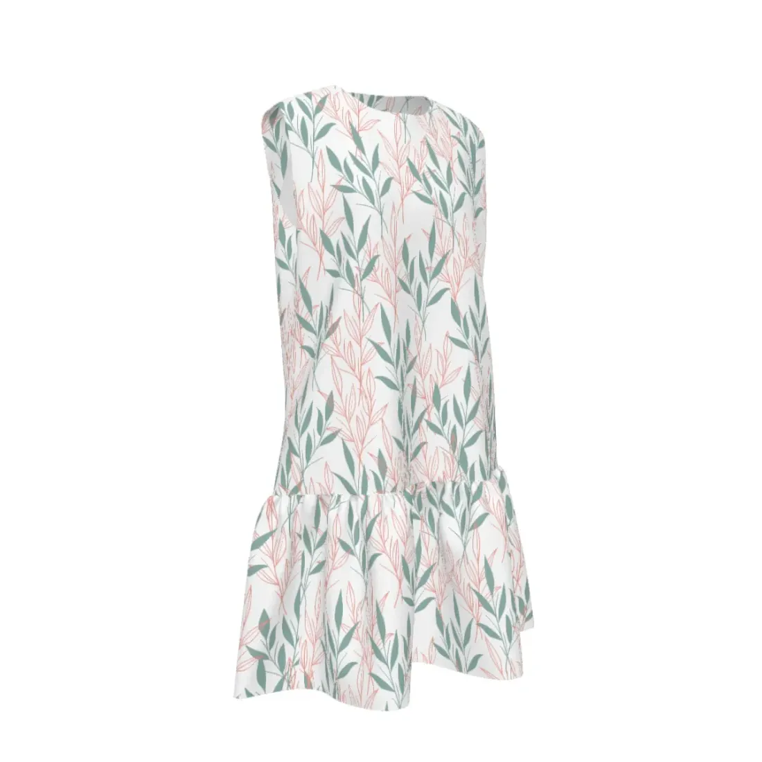 Women's Sleeveless Dress with Ruched Hem and Zipper — photo 4