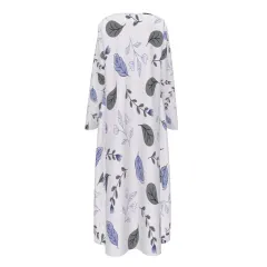 Women's Casual Cowl Neck Long Sleeve Dress With Pockets thumbnail 3
