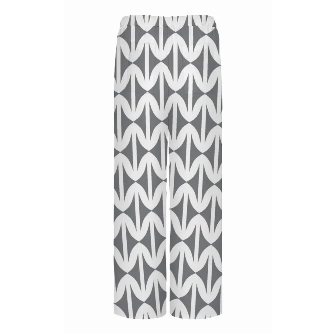 Women's Straight Wide-Leg Pants with Pockets — photo 4