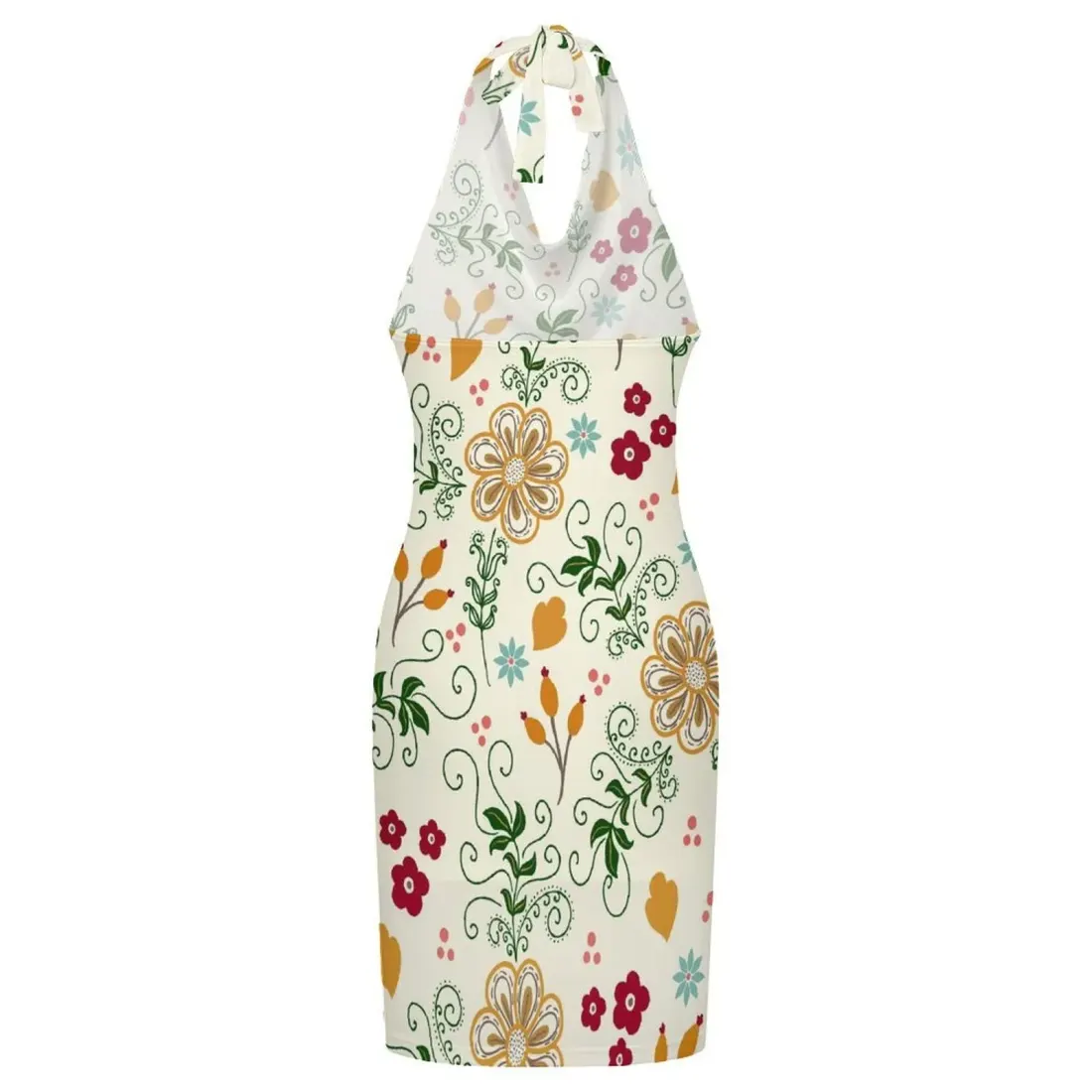 Halter Neck Sheer Cover-Up Dress — photo 5