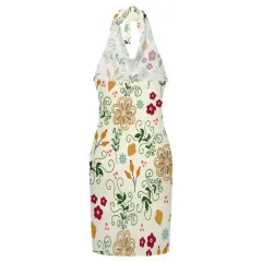 Halter Neck Sheer Cover-Up Dress thumbnail 5