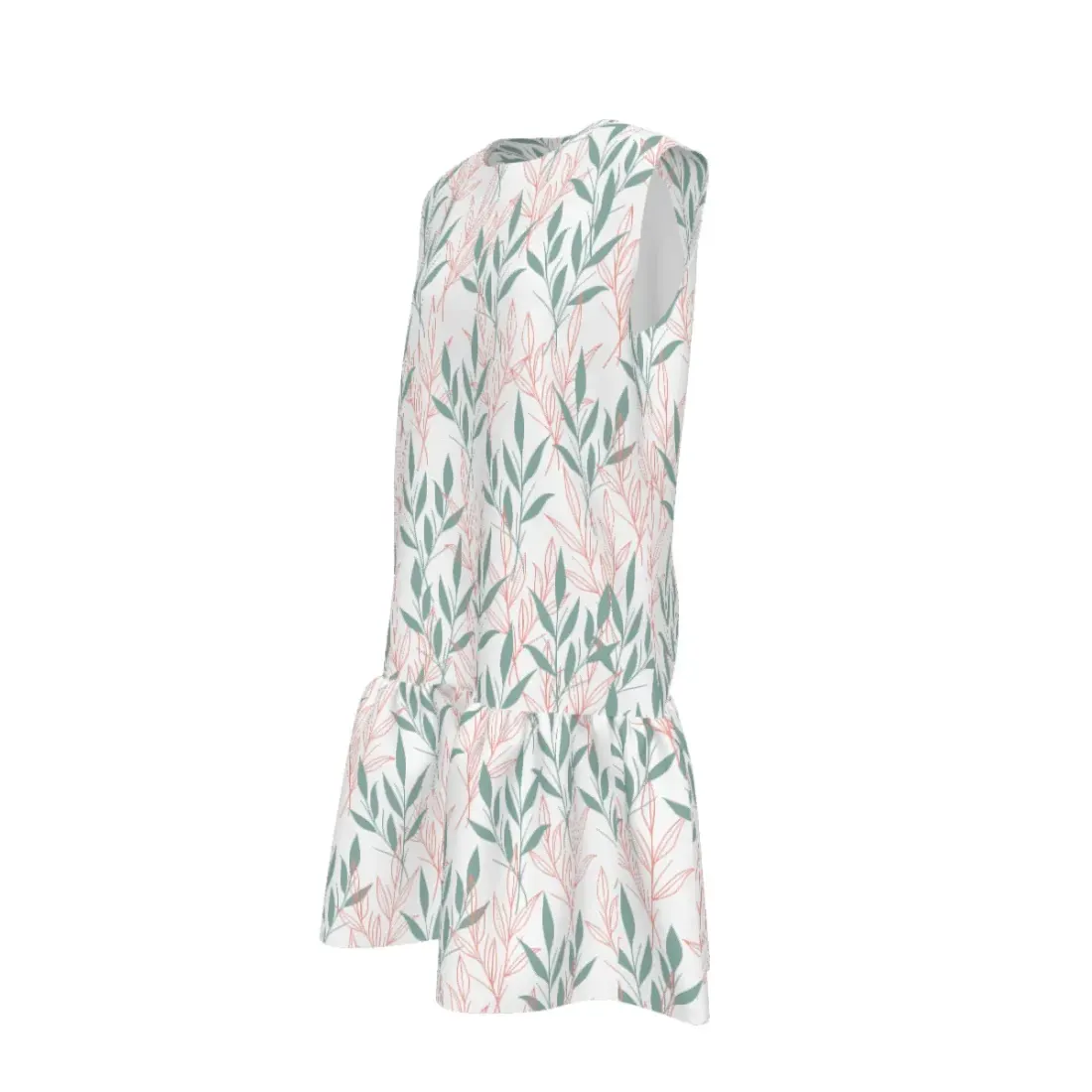 Women's Sleeveless Dress with Ruched Hem and Zipper — photo 5