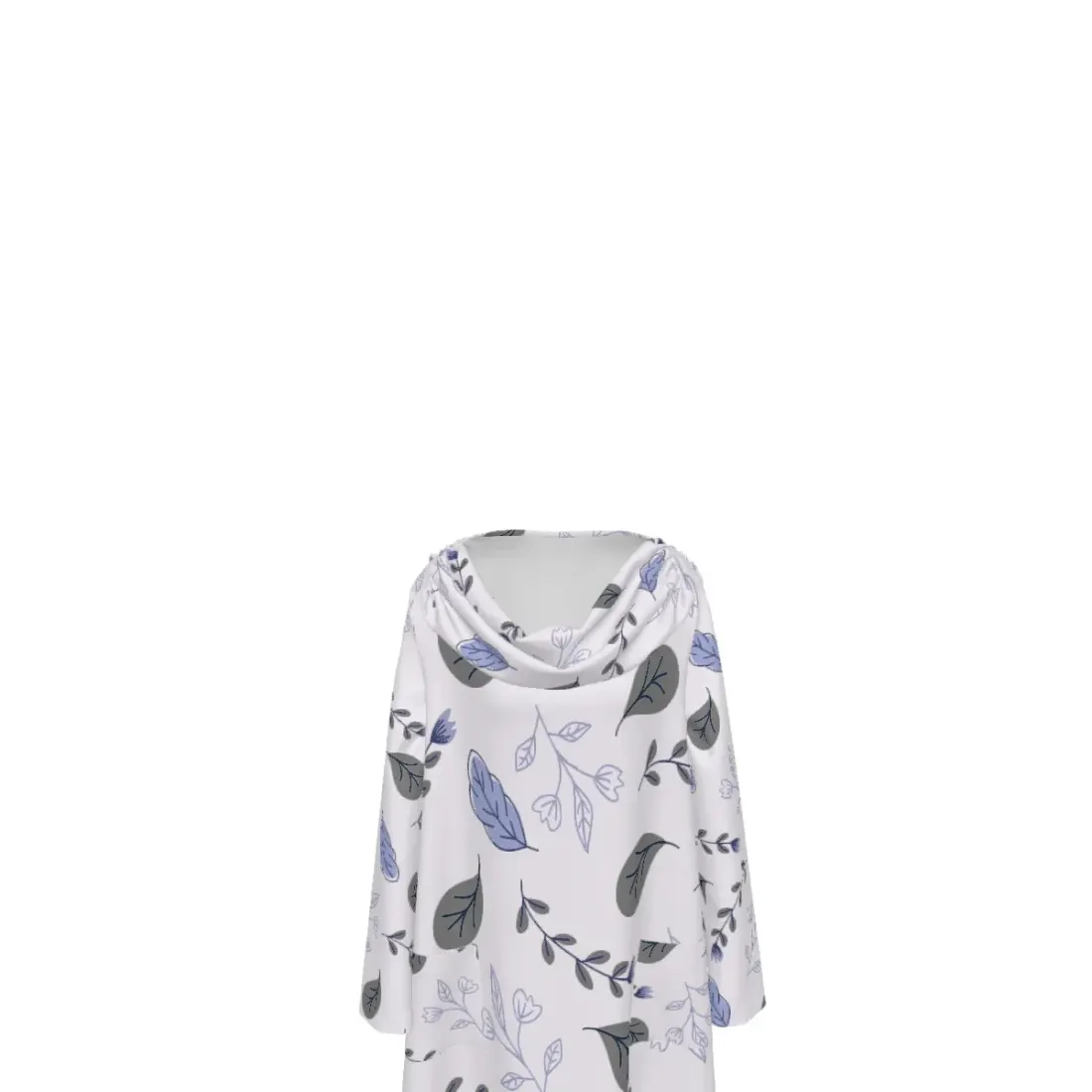 Women's Casual Cowl Neck Long Sleeve Dress With Pockets — photo 6