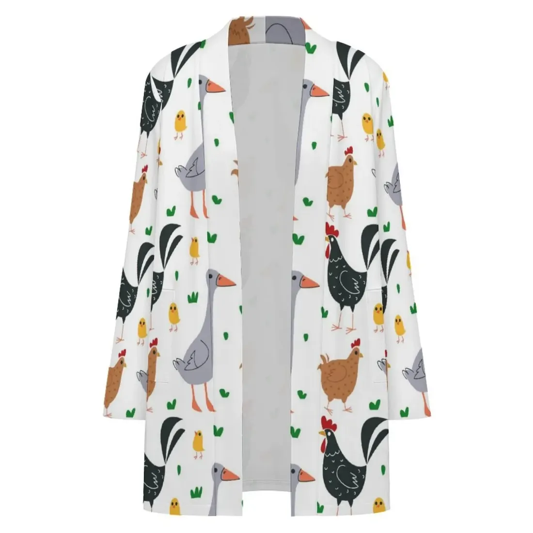 Women's Long Sleeve Cardigan With Pockets — photo 3