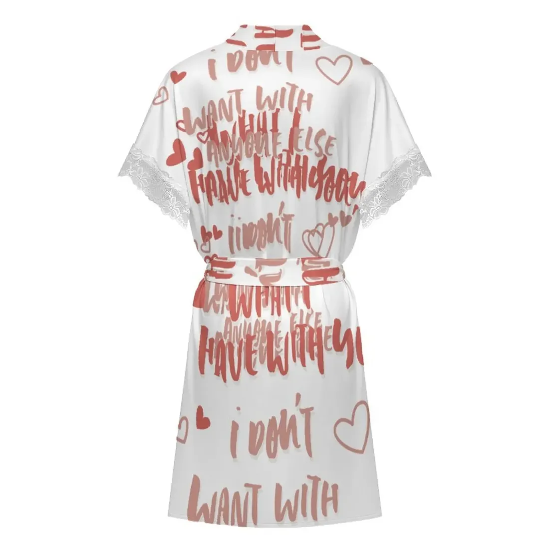 Short Sleeve Lace Robe — photo 4