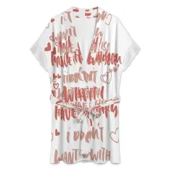 Short Sleeve Lace Robe thumbnail 5