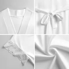 Short Sleeve Lace Robe thumbnail 6