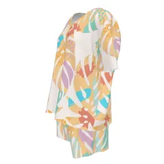Women's V-Neck Short Sleeve Pajama Set thumbnail 5