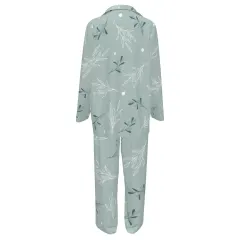 Notched Lapel Pajama Set with Pockets thumbnail 3