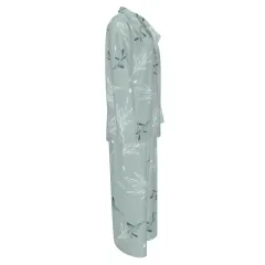 Notched Lapel Pajama Set with Pockets thumbnail 4