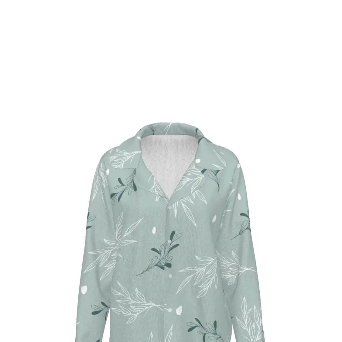Notched Lapel Pajama Set with Pockets — photo 6