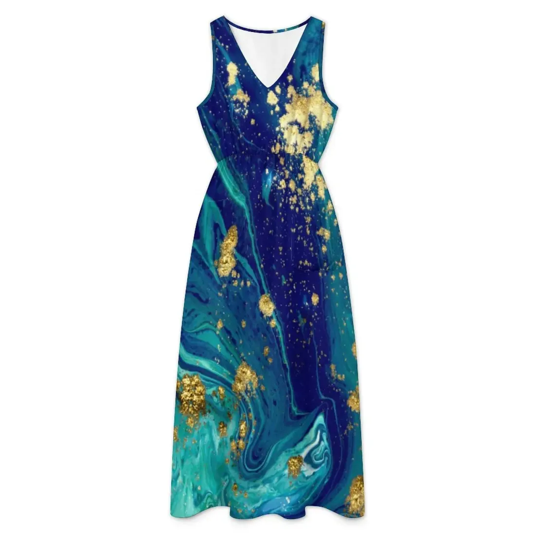 Sleeveless V-neck Midi Dress — photo 2