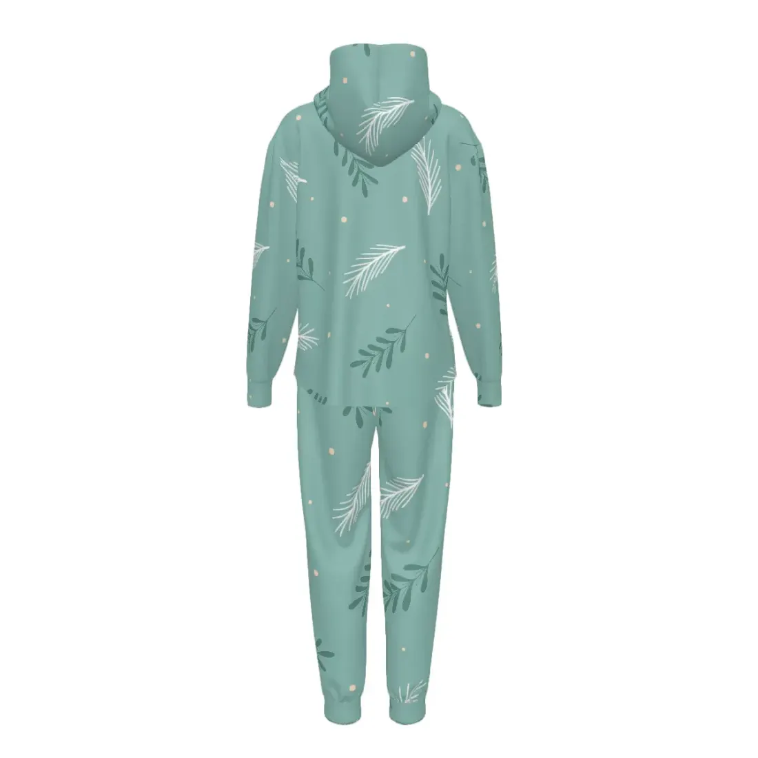 Women's Long-sleeve Hooded Zipper Sweatshirt and Sweatpants Set. — photo 3