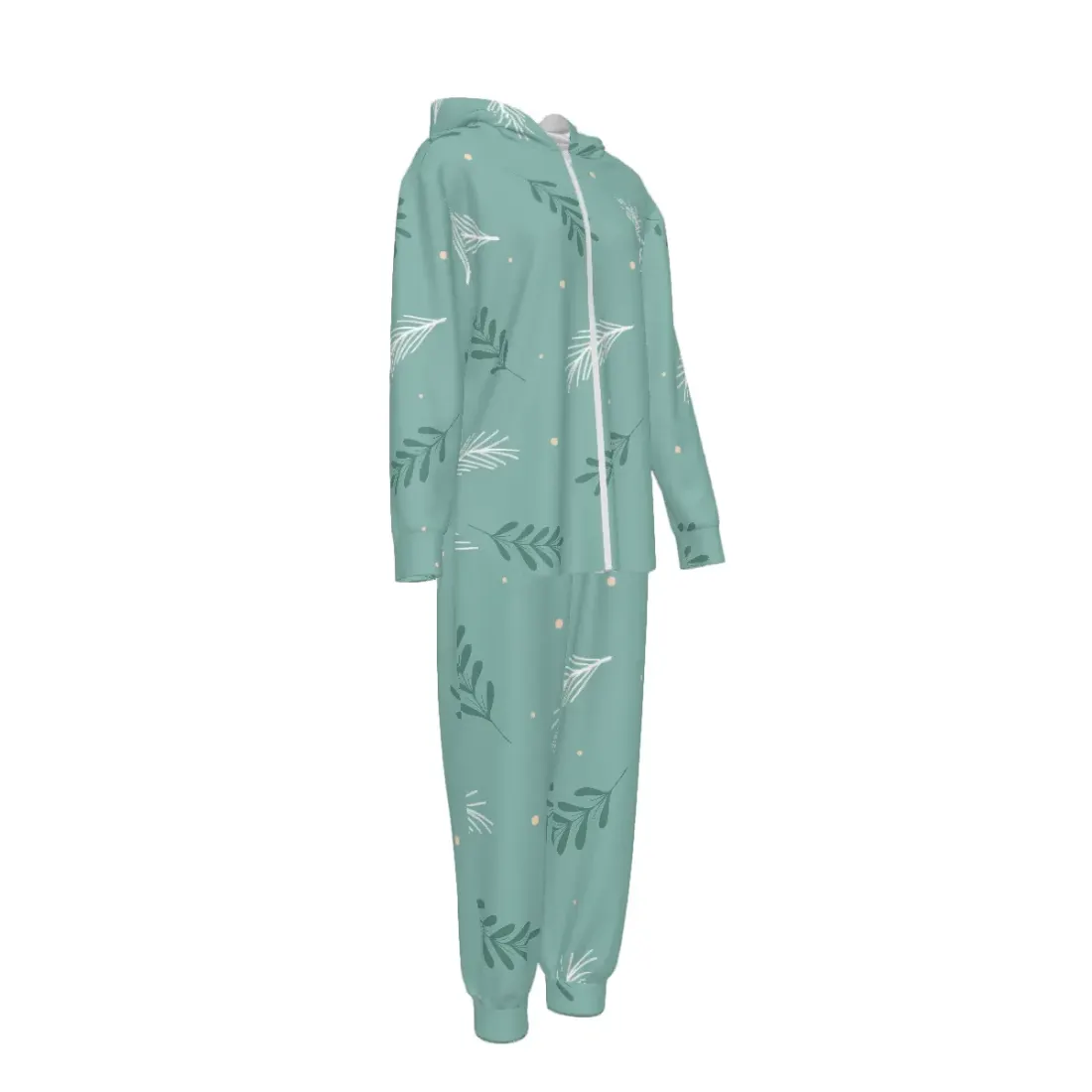 Women's Long-sleeve Hooded Zipper Sweatshirt and Sweatpants Set. — photo 4