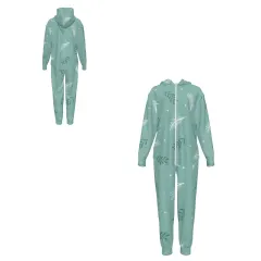 Women's Long-sleeve Hooded Zipper Sweatshirt and Sweatpants Set. thumbnail 6