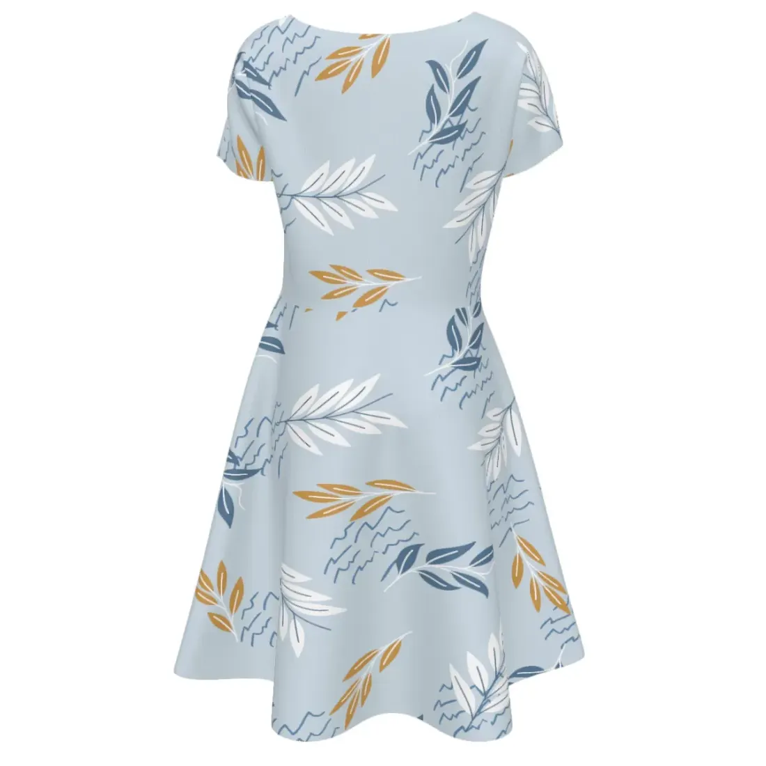 Women's Short Sleeve Round Neck Dress — photo 5